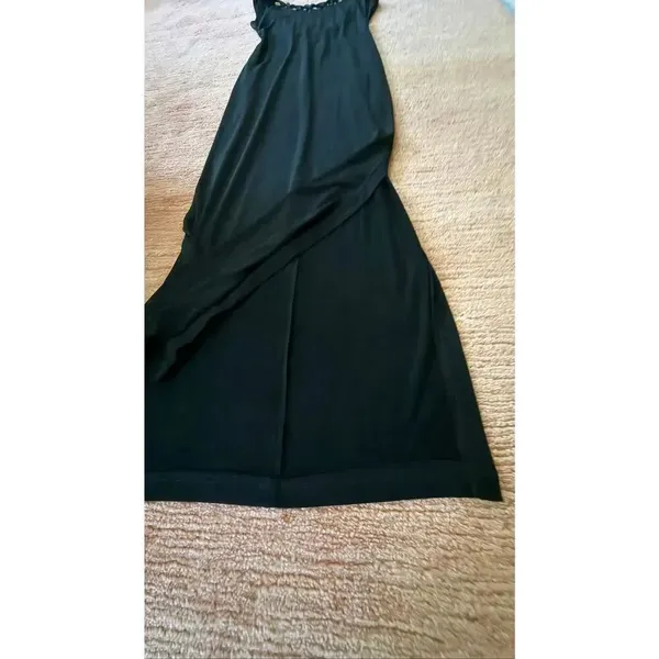 Hugo Buscati Collection Black Maxi Dress Size 4 Open Back Evening Gown - Image 3