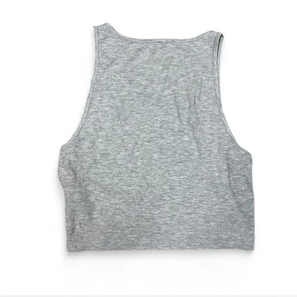 American Eagle Outfitters Gray Tank Top with Sunflower Print - Image 2