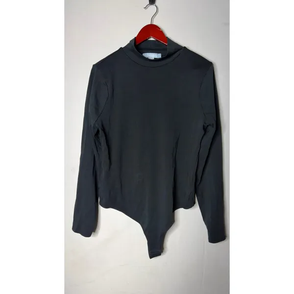 Hill House The Luna Bodysuit Black Cotton Jersey sz XXL - Image 5
