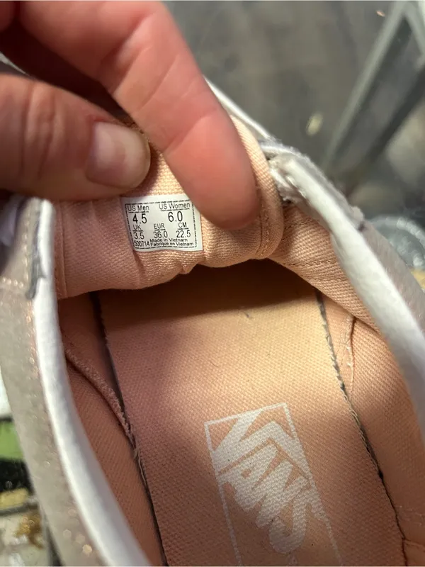 Vans Rose Gold Sneakers - size 6 - Image 6