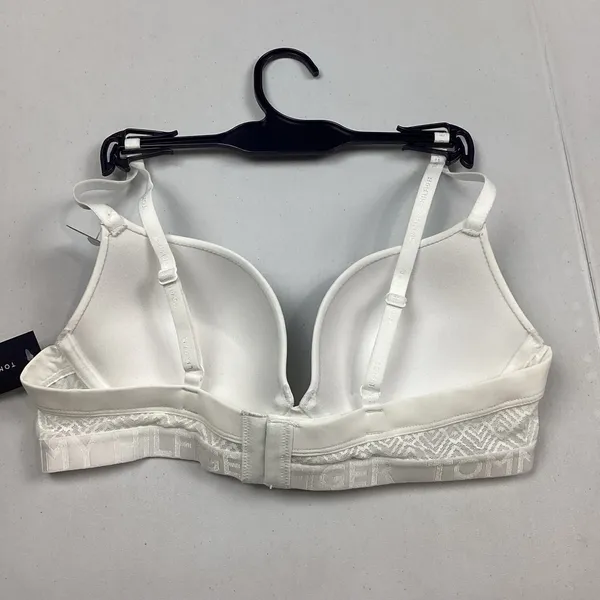 Tommy Hilfiger White Lace & Microfiber Bra 34B NEW! Retail $40 - Image 2