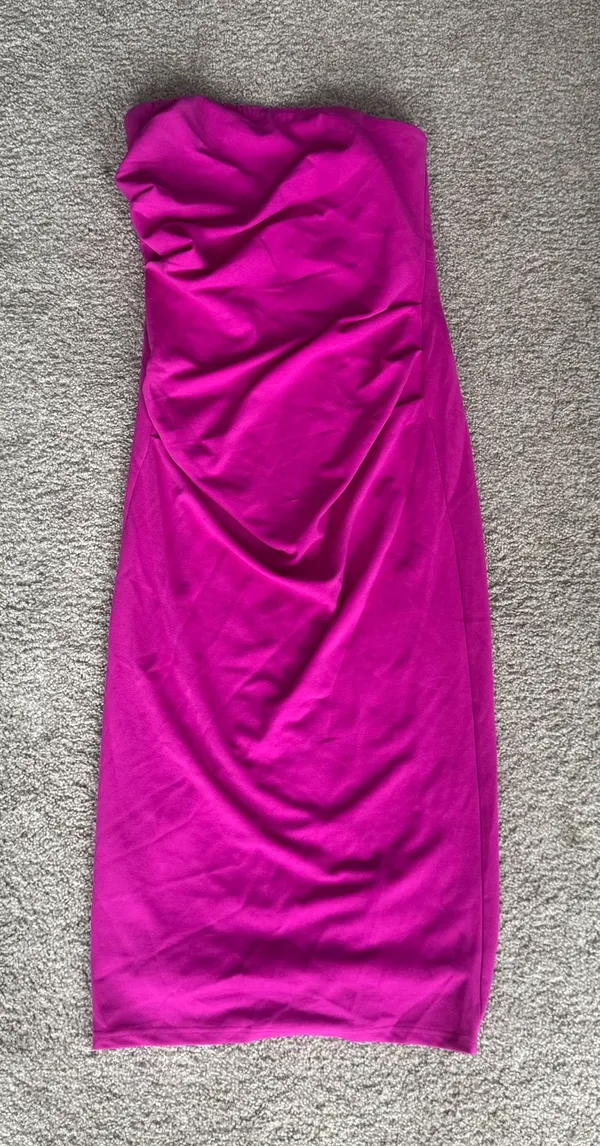 Showpo Calanthe Midi Dress in orchid featuring elegant tuck detailing - Image 2