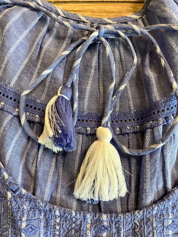 Womens Free People Blue Mini Stripe Dress - XS - Image 7