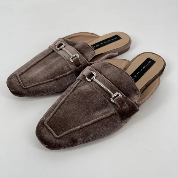 Steven By Steve Madden Royce Mule‎ Loafer Slides Velvet Brown Women's Size 8M Preppy - Image 2