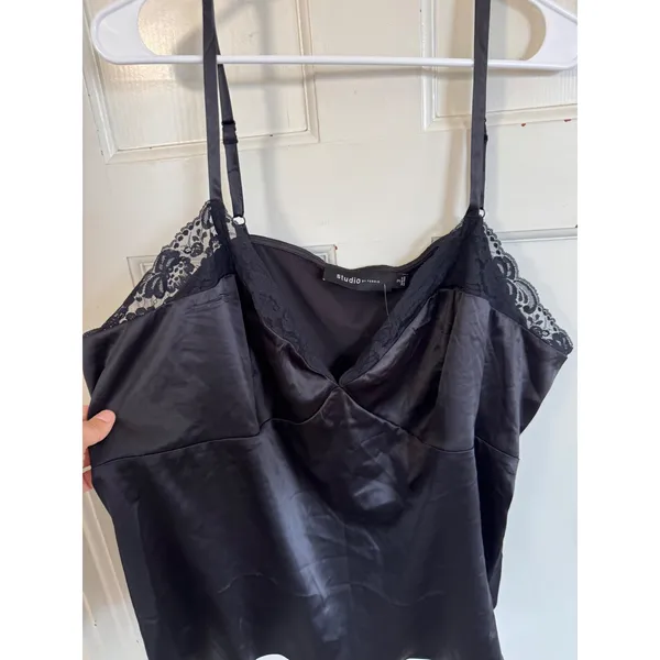 NWT Torrid Studio black satin lace trim‎ camisole top size 3x (22/24) - Image 3