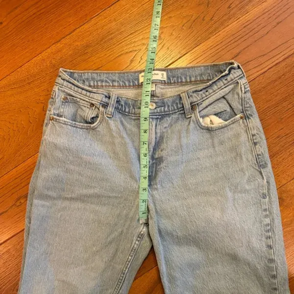 Abercrombie & Fitch Curve Love low rise baggy Jeans size 29 - Image 8