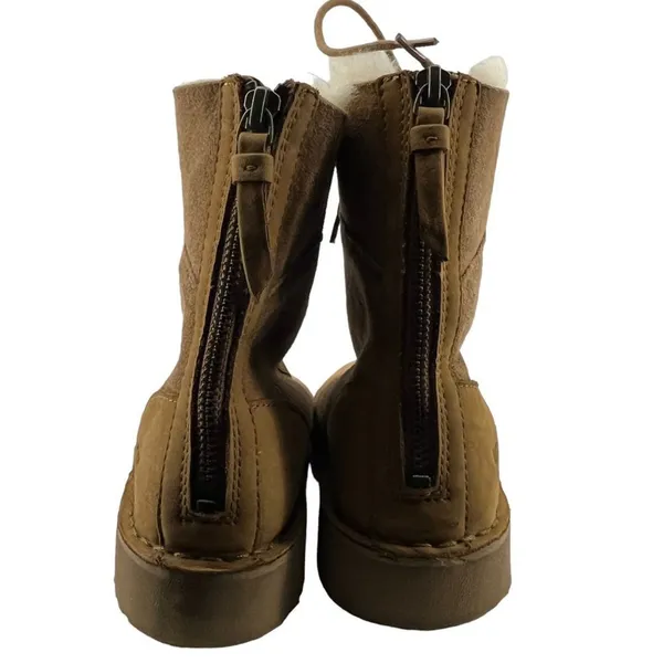 Ugg Daney Suede Wool Lined Lace Up Zipper Back Boots 1017507 Women’s 5.5 - Image 6