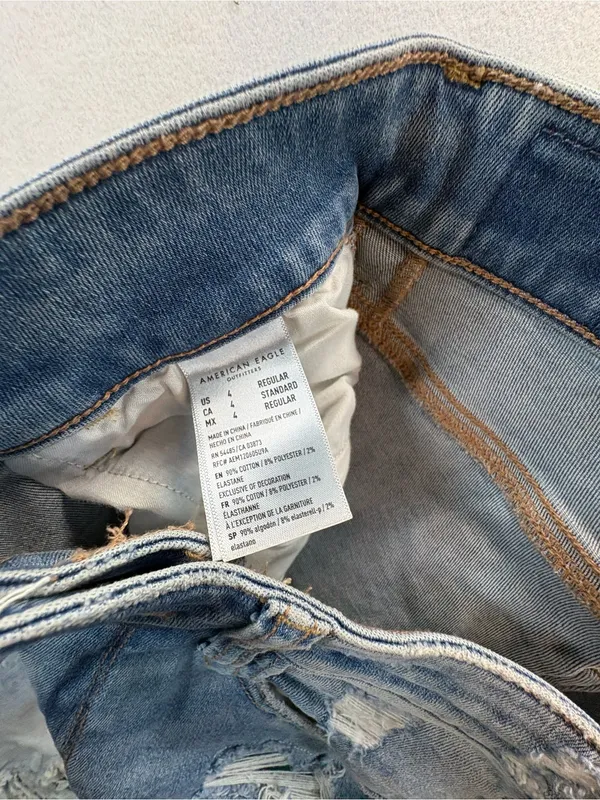 American Eagle Hi-Rise Jegging Next Level Stretch Distressed Jeans Women’s 4 - Image 6