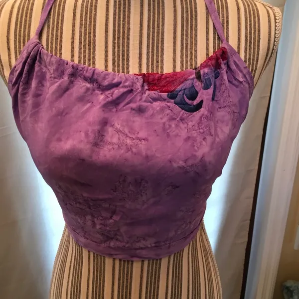2piece Butterfly Boho Pants Set Purple Size L - Image 5