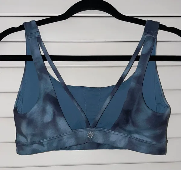 Athleta Blue Printed Sports Bra - Image 3