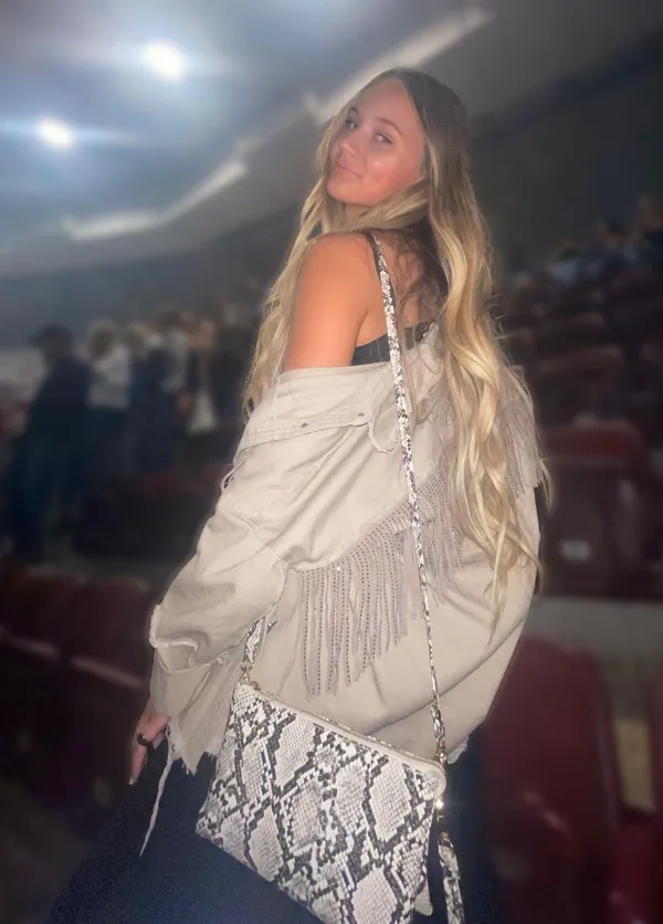 TAN Fringe Jacket Size M - Image 2