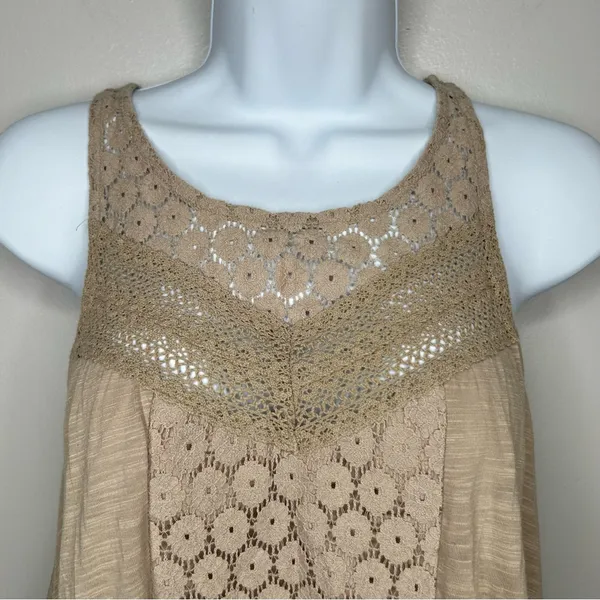 American Eagle Tan Lace Tank Top‎ Size XS - Image 3