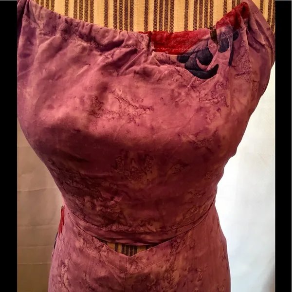 2piece Butterfly Boho Pants Set Purple Size L - Image 7