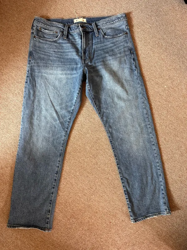 Madewell Women’s Jeans 36x32 Tall Blue Wash Straight Leg Cotton Stretch Denim - Image 10