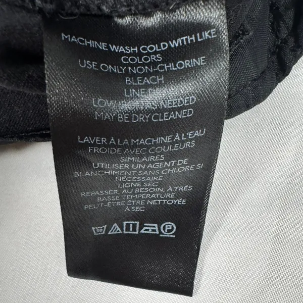 Maeve Anthropologie Black Wide Leg Trousers Pants‎ Size 10 Stretch Cotton Blend - Image 7