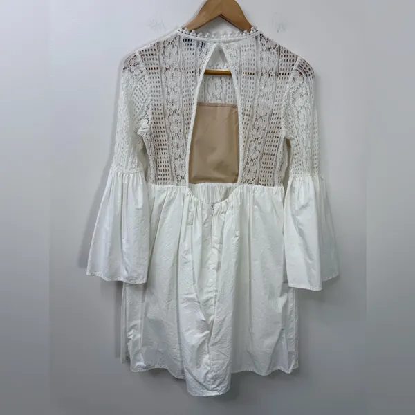 Endless Rose white lace poplin mini dress size S - Image 6