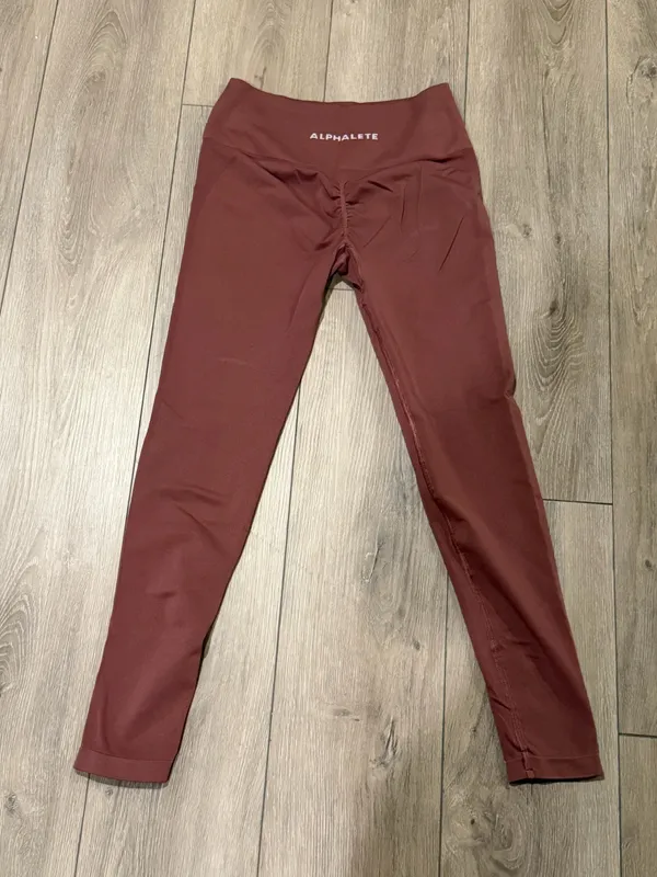 Dusty pink Alphalete seamless leggings medium - Image 3