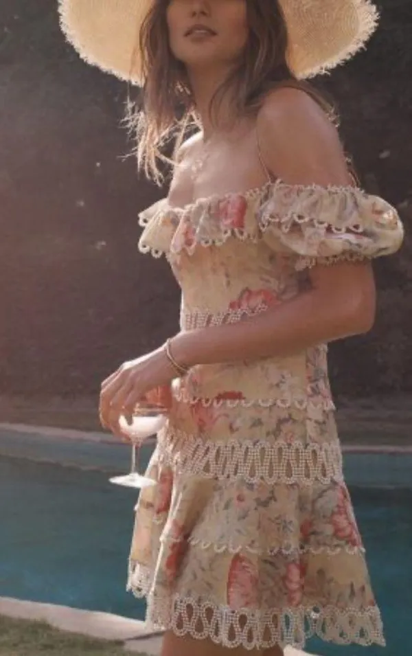 Zimmermann NWOT Melody off shoulder dress - Image 6
