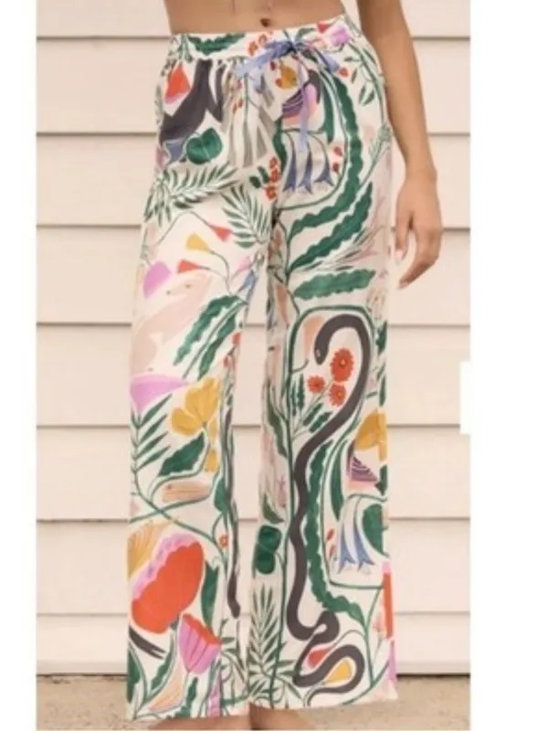 Megan Galante Anthropologie Botanical Pajama Pants Women’s XS - Image 2