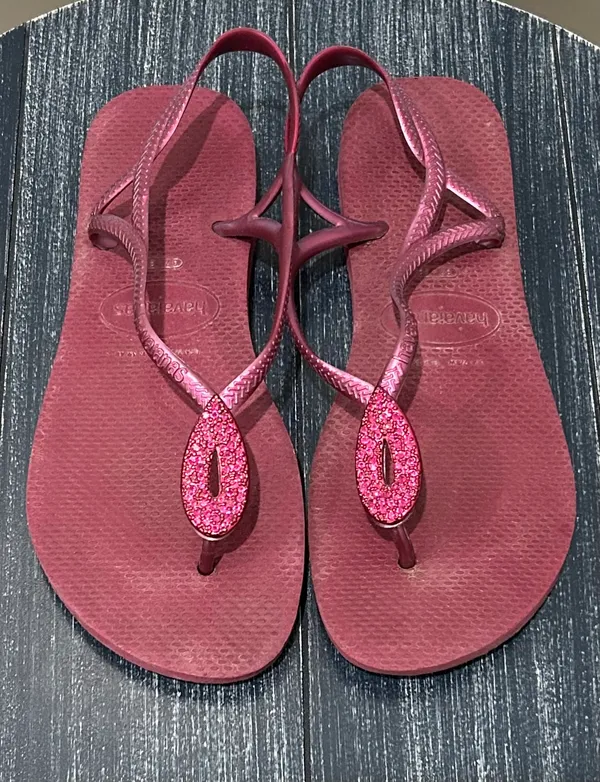 Havaianas Luna Glitter Sandals  - Image 3