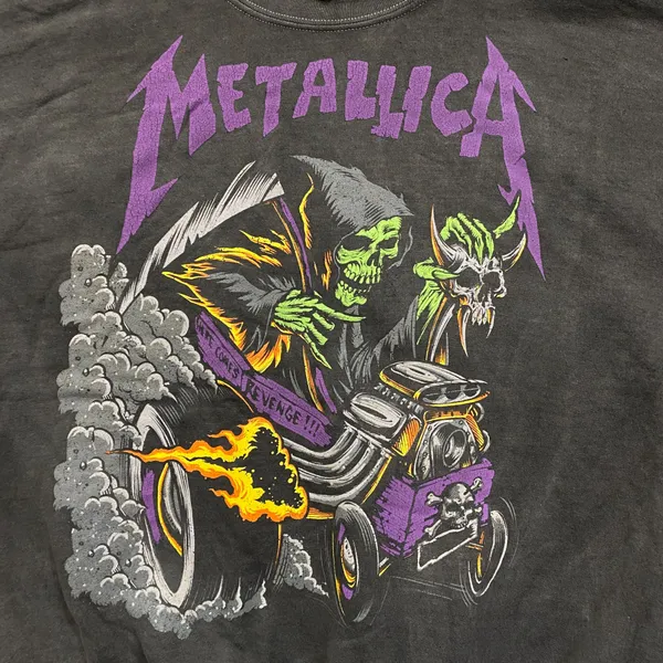 Urban Outfitters Metallica Here Comes Revenge Oversized Crewneck Sweater Size Small - Image 2