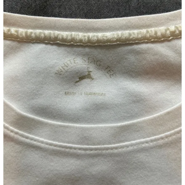 White Stag Women XL White Short Sleeve Crew Neck 100% Cotton T-Shirt - Image 7