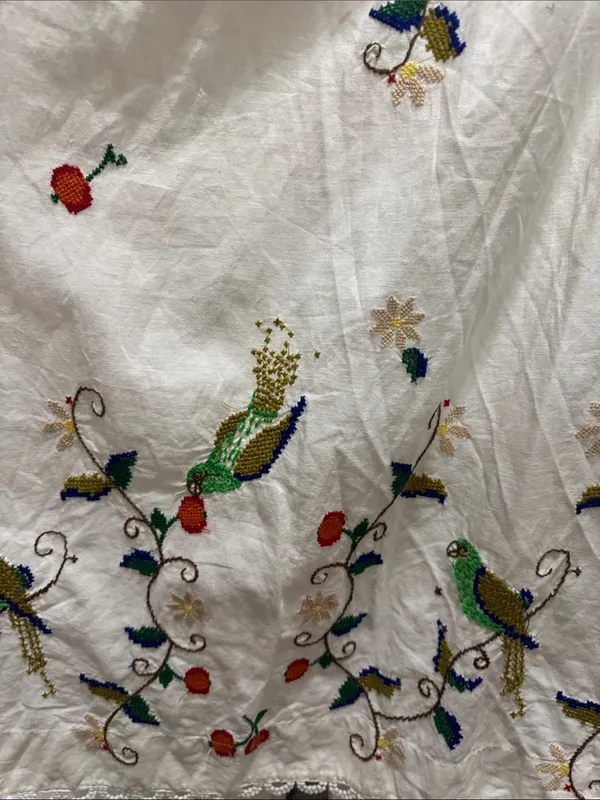 FARM RIO Pitanga Embroidery One Shoulder Cut Out Maxi Dress Size S- $325 MSRP - Image 7