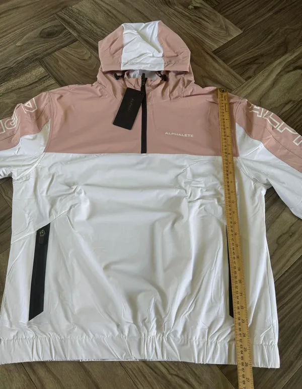 Alphalete Women’s EXP Tech Windbreaker- Himalayan Pink, Size XL - Image 6