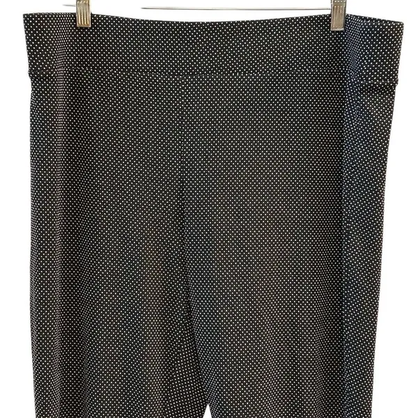 LOFT Women's XL Black and‎ White Polka Dot Jegging Pants Stretchy Pull On - Image 2