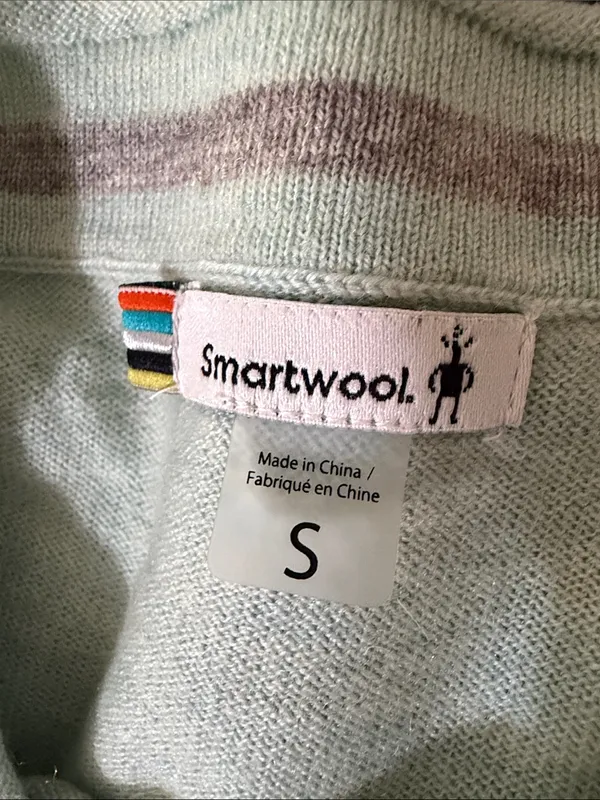 Smartwool Mint Green Shadow Pine Pocket Sweater merino wool - Image 6