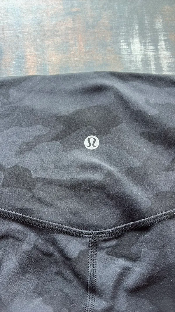 Lululemon Black Camo Biker Shorts  - Image 2