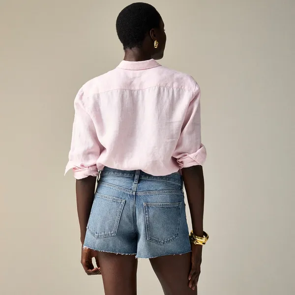 J. Crew Low-rise Frayed Denim Shorts Size 29‎ - Image 2