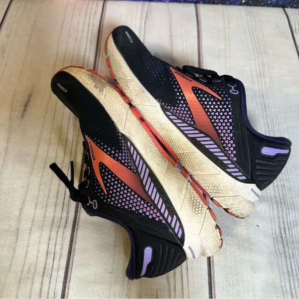 Brooks Adrenaline GTS Women Sz 8 D Black/Purple Athletic Sneaker ​​Running Shoes - Image 7