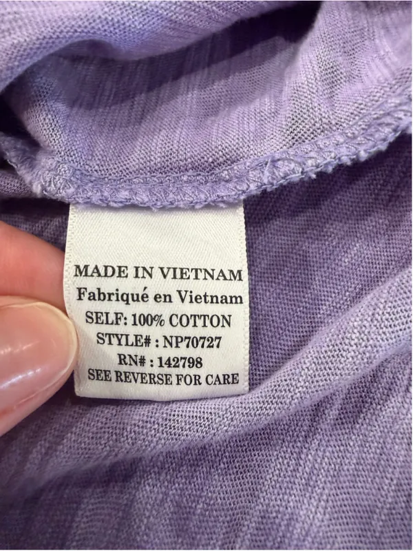 NeWViV Lavender Mineral Wash Knit Romper S 100% Cotton Raw Seam Keyhole Pocket - Image 8
