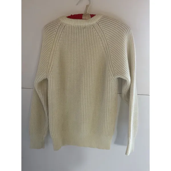 Vintage St. John’s Bay Cream Knit Pullover Sweater Women’s M Acrylic - Image 4