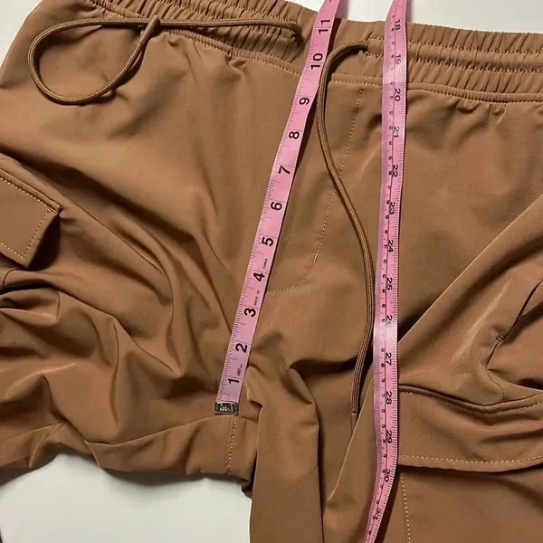 Hedge neutral cargo joggers‎ medium pants unisex windbreaker material drawstring - Image 10