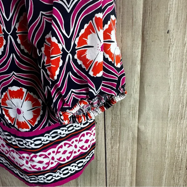 crown & ivy Vibrant Pink and Orange Blouse - Image 4