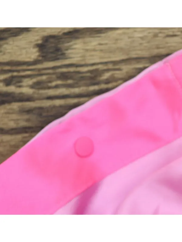 NWT Joylab Elastic Waist Satin Tear Away Track Drawstring Pants Neon Pink 2XL - Image 9