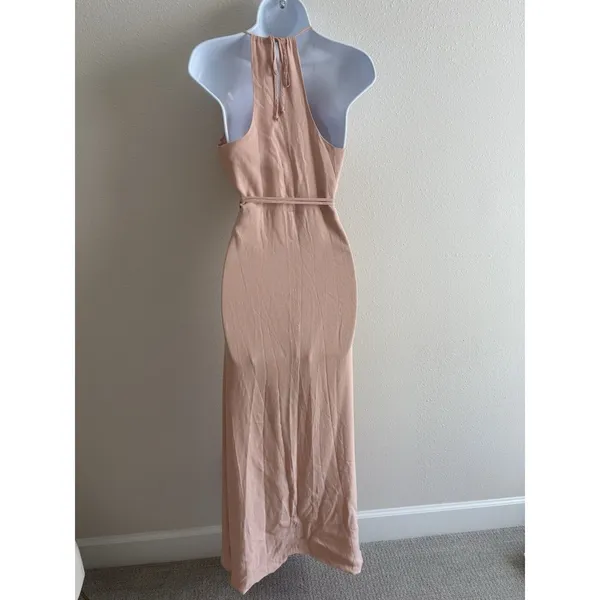 Lovers +‎ Friends Nostalgia Wrap Maxi Halter dress Pink Small Revolve - Image 4