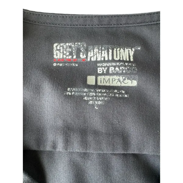 Grey’s Anatomy Women’s Gray Scrub Top Size Large V-Neck 3 Pocket Stretch 7187 - Image 4