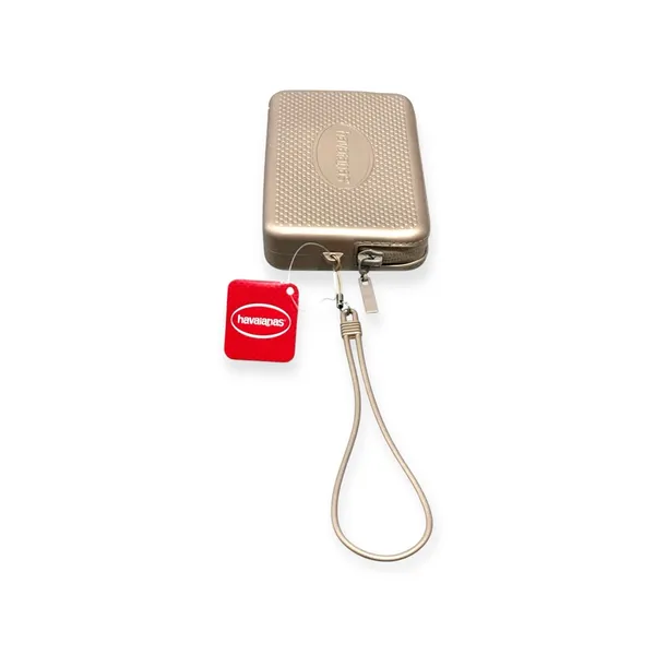 new Havaianas 𖣴 Water Resistant Wristlet Mini Bag 𖣴 Rose Gold 𖣴 Clutch Makeup 𖣴 - Image 13