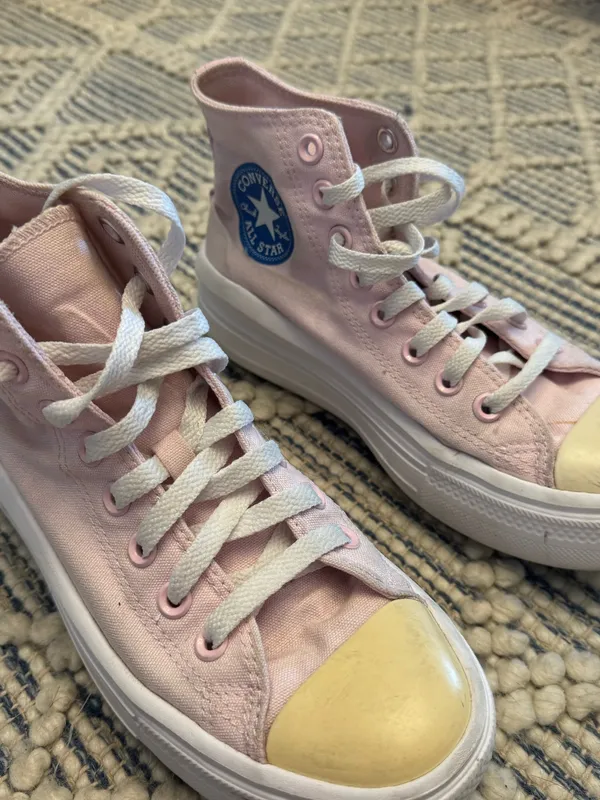 Pink Converse Sneakers Platform - Image 4