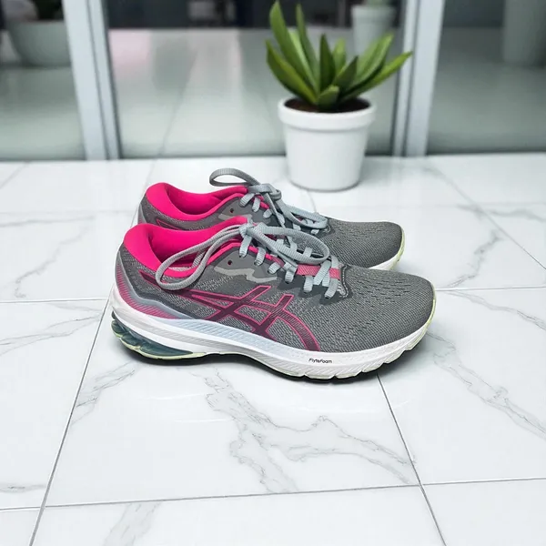 ASICS GT-1000 Women’s Gray and Pink Running Shoes Sneakers‎ Size 7.5 - Image 2