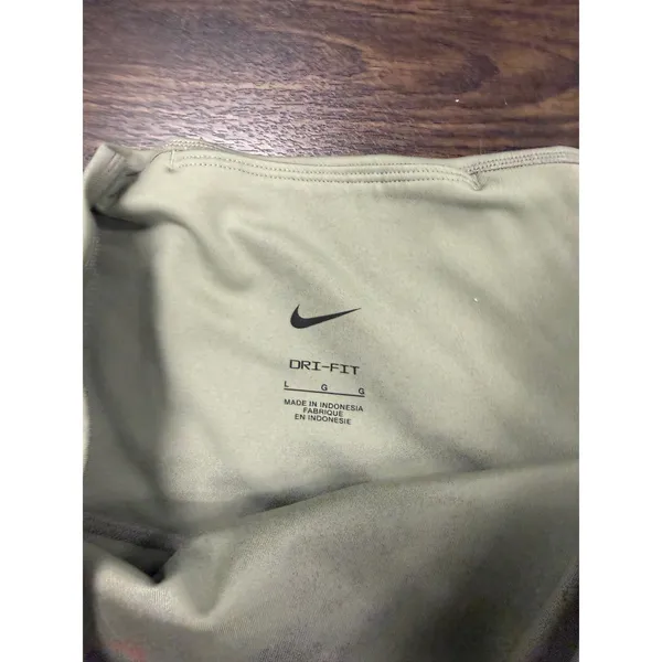 Nike Dri-FIT Women's High Rise Biker Shorts Sage Green Size Large L - Image 2