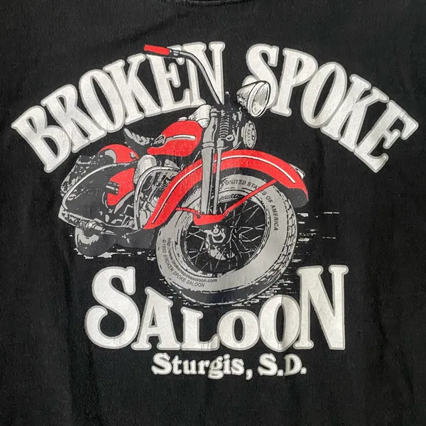 Vintage 90s Sturgis motorcycle biker logo long sleeve t-shirt, size large - Image 2