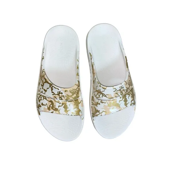 OOFOS Oooahh Limited Edition Sahara Gold Sport Recovery Comfort Sandals EU 41 - Image 6