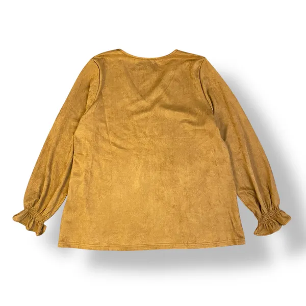 Joh NWT Abigail Suede Top Womens Size‎ XL In Caramel Boho - Image 5