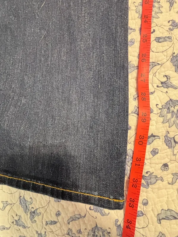 Big Star 1974 Remy Boot Cut Jeans Low Rise Fit Women's 32L Blue Dark Wash rodeo - Image 14