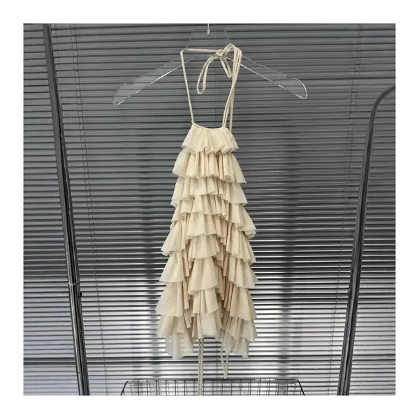 Shein Cream Ruffle Blouse - Image 4
