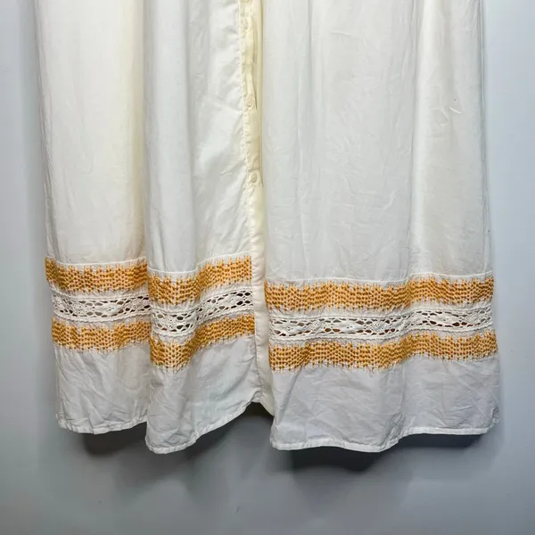 Sezane Embroidered Midi Shirt Dress Size 38/M - Image 8